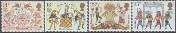 England - M  867-870 Europa CEPT 1981 Folklore, serie 4 kpl **