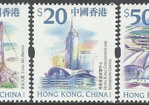 Hongkong – M  910-912 A Sevärdheter bla Tsing-Ma bron & Flygplats, 3 kpl **
