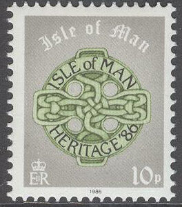 Isle of Man – M  312 Kultuarvsåret 1986 – Keltiskt kors, märke **