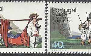 Madeira – M   93-96 A Transportmedel – Båtar – Bärstol, serie 4 kpl **