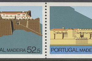 Madeira – M  107-110 C Fort på Madeira bla Fort São Tiago, 4-strip kpl **