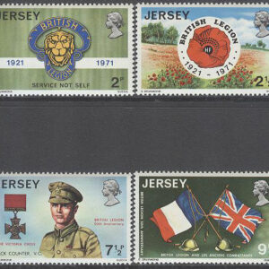 Jersey – M   53-56 Brittiska Legionen 50 år – Flaggor – Vapen, 4 kpl **
