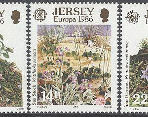 Jersey – M  378-380 Europa CEPT 1986 Natur – Blommor, 3 kpl **