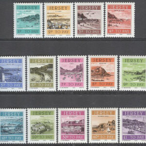 Jersey – M P   33-46 Lösenmärken, hamnar på Jersey, 14 kpl **