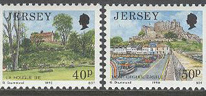 Jersey – M  512-515 Vyer från Jersey – Landskap & Byggnader, 4 kpl **