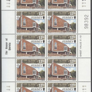 Jersey – M  405-407 Europa CEPT 1987 Arkitektur, 3 st Miniark kpl **