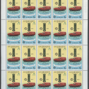 Guernsey – M  189-190 Europa CEPT 1979 Posthistoria, bil, telefon, 2 Miniark kpl **