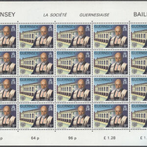 Guernsey – M  245-250 Europa CEPT 1982 Historiska händelser, 6 st Miniark kpl **