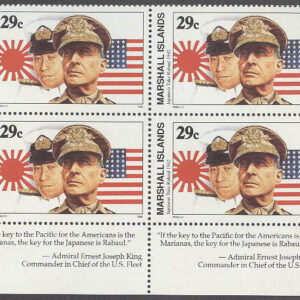 Marshall Islands – M  397 2:a Världskriget – Japanerna intar Rabaul, 4-Block **
