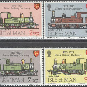 Isle of Man – M   29-32 Ånglok – Järnvägen 100 år, 4 kpl **