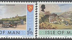 Isle of Man – M   58-59 Sevärdheter bla Laxeydalen, serie 2 kpl **