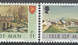 Isle of Man – M   72-73 Sevärdheter bla Byggnader i Ballasalla, 2 kpl **