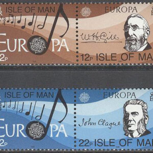 Isle of Man – M  278-281 Europa CEPT 1985 Europeiska Musikåret, 2 st par kpl **