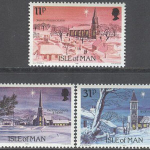Isle of Man – M  295-297 Jul 1985 – Kyrkor, 3 kpl **