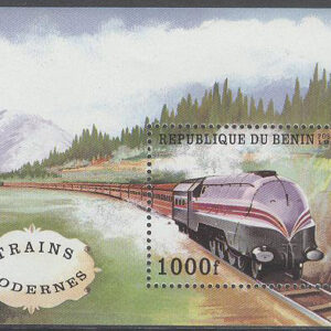 Benin – M BL  25 Järnväg – Lok – Coronation Scot, Block **