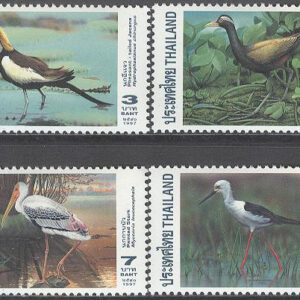 Thailand – M 1770-1773 Vattenfåglar bla Indisk jacana, serie 4 kpl **