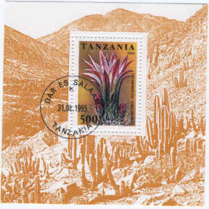 Tanzania – M BL 297 Blommor, kaktus, block