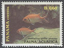 Panama – M 1678 Fiskar – Myripristis jacobus, märke **