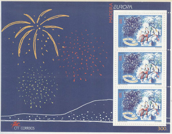 Madeira - M BL  17 Europa CEPT 1998 Nationell fest - Fyrverkeri, Block **