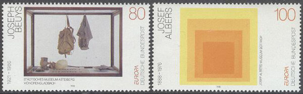 Tyskland - M 1673-1674 Europa CEPT 1993 Samtida konst, serie 2 kpl **