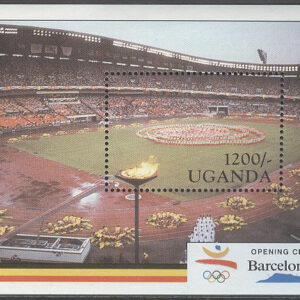 Uganda – M BL 130 OS i Barcelona 1992 Invigningen, Block **