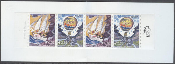 Grekland - M 2224-2225 C x 2 Europa CEPT 2004 Fritid, 4 märken i Häfte kpl **