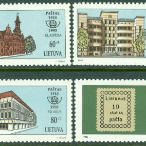 Litauen – M  540-543 Litauens frimärken 75 år, 4 kpl **