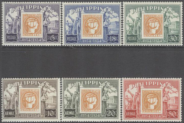 Filippinerna - M  575-580 Filippinernas frimärken 100 år - Frimärke på Frim, 6 kpl **