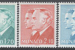 Monaco – M 1646-1648 Fürst Rainier III & Prins Albert, serie 3 kpl **