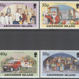 Ascension – M  772-775 Jul 1998 – Barn – Tomtar – Bil, serie 4 kpl *’