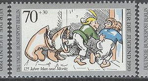 Berlin – M  868-869, 871 Ungdom – Max und Moritz 125 år, 3 olika **