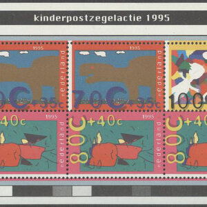 Nederländerna – M BL  45 Voor het Kind 1995 – Barnteckningar, block **