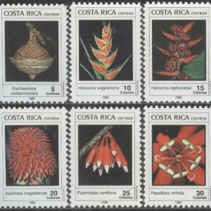Costa Rica – M 1357-1362 Växter & Blommor, serie 6 kpl **