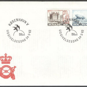 Danmark – FDC 1983-03-24 – Norden VI. Res i Norden, 2 kpl Vinjett 1