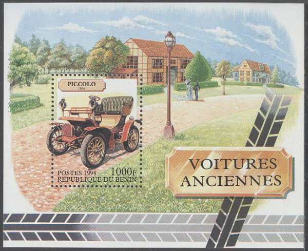 Benin - M BL  43 Gamla Bilar - Piccolo 1904, Block **