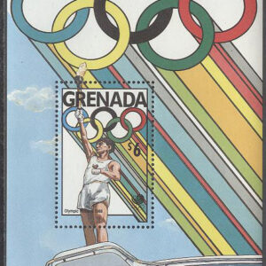 Grenada – M BL 218 OS i Seoul 1988 Medaljörer Fackelbärare, Block **