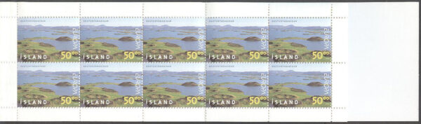 Island - F  948 Europa CEPT 1999 Nationalparker, 10-Block i Häfte kpl **