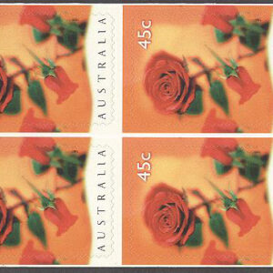 Australien – M 1617 Valentines Day – Rosor, 10 märken i Häfte kpl **