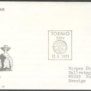 Finland – FDC 1971-05-12 – Torneå 350 år – 1 kpl Vinjett 3 Adressat