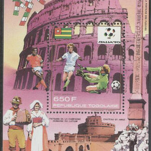 Togo – M BL 311 A VM i Fotboll i Italien 1990, Block **