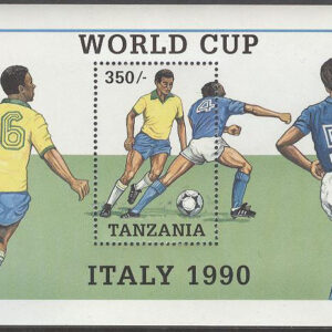 Tanzania – M BL 114 VM i Fotboll i Italien 1990 I, Block **