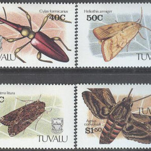 Tuvalu – M  587-590 Insekter bla Skalbagge – Cylas formicarius, serie 4 kpl **