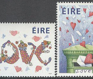 Irland – M  640-641 S:t Valentins Dag 1988, 2 kpl **