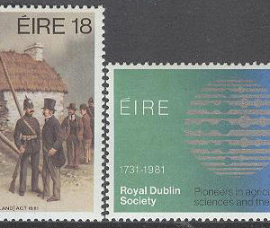 Irland – M  458-459 Minnen bla Royal Dublin Society 250 år – Uniformer, serie 2 kpl **