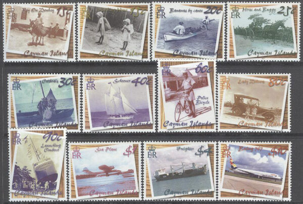 Cayman Islands - M  888-899 Transport med bla Bilar - Båtar - Flyg, serie 12 kpl **