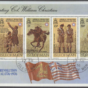 Isle of Man – M BL   2 Amerikanska revolutionen 200 år, Block