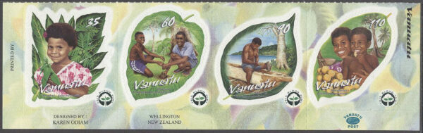 Vanuatu - M 1163-1166 Skogsplantering, 4-strip kpl **