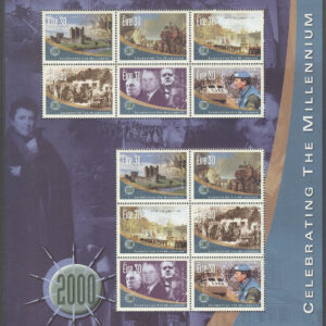 Irland – M 1206-1211 Nytt Årtusende II – Irlands Historia, Miniark kpl **