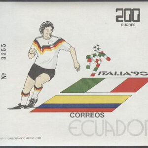 Ecuador – M BL 143 VM i Fotboll i Italien 1990, Block **