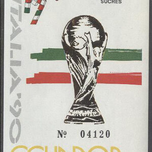 Ecuador – M BL 144 VM i Fotboll i Italien 1990, Block **